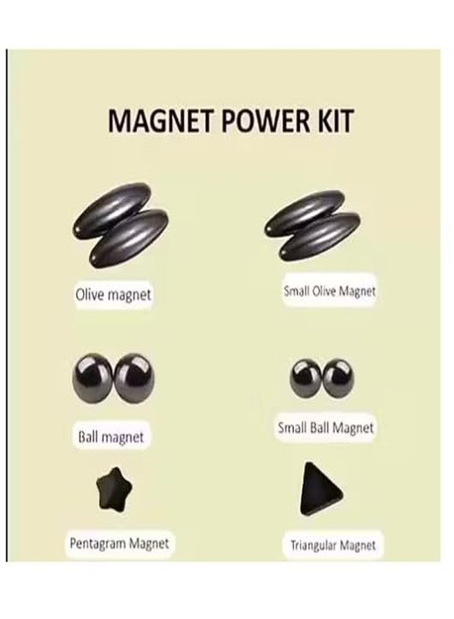 PANCIKAA Magnetic Toys - 20-Piece Small Shape Magnets for Fun Play | Creative Indoor Game | Durable Magnetic Playset - Image 3